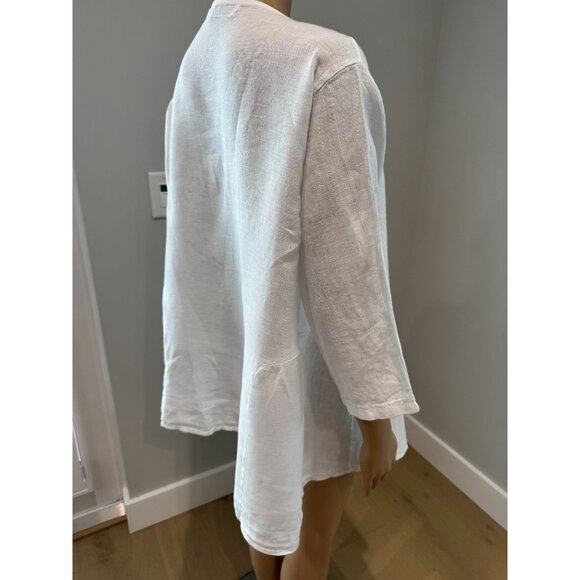 Italian Made 100% Linen Cardigan, size large - Picture 3 of 8